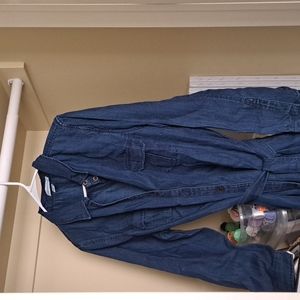 Coldwater creek denim shirt dress, size Petite Large. Brand new!